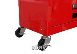 High Capacity 8-Drawer Rolling Tool Chest with Wheels Storage Cabinet RED New