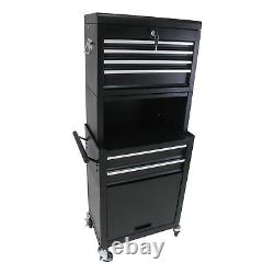 High Capacity Rolling Tool Chest with Wheels and Drawers, 6-Drawer Tool Storage