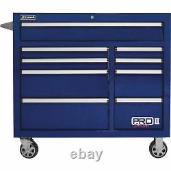 Homak 41in Pro II 9-Drawer Rolling Tool Cabinet 18,008 Cu In of Storage 41inW