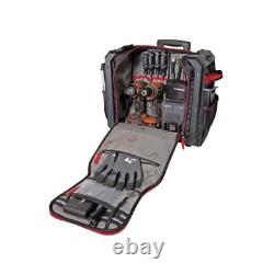 Husky 19 in. Stack Rolling Tool Bag Tote Canvas Box Storage Jobsite 20 Pockets