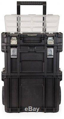 Husky 22 In. Connect Rolling System Portable Tool Box Storage Organizer Cart