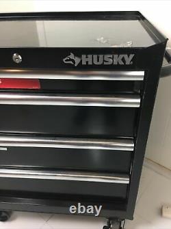 Husky 26 in. W 4-Drawer Rolling Cabinet Tool Box Chest internal keyed locks