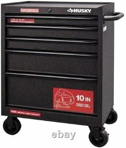 Husky 27 W 5-Drawer Rolling Tool Chest Box Cabinet Storage Mobile Workbench