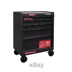 Husky 5-Drawer Rolling Cabinet Tool Box Chest in Textured Black 27 in. W