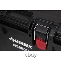 Husky Build-Out Tool Box Set (22x33.6x22.3) Lockable Rolling with Tray Plastic