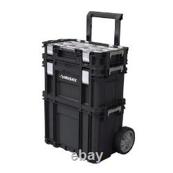 Husky Rolling System Tool Box 22 100 lb. Weight Capacity Lockable Weatherproof