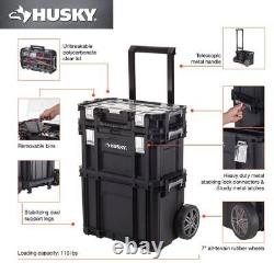 Husky Rolling System Tool Box 22 100 lb. Weight Capacity Lockable Weatherproof