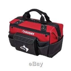 Husky Rolling Tool Tote Mobile Toolbox Cart 18 in With 2 Bonus Bags 12 & 16