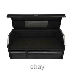 Husky Tool Chest Rolling Cabinet Combo 52 in. W x 21.7 in. D 15-Drawer Black