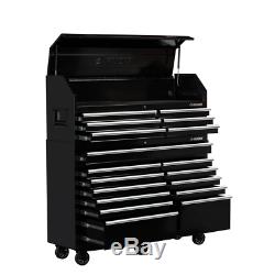Husky Tool Chest Rolling Cabinet Combo 61 in. W x 18 in. D 18-Drawer Black New