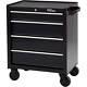 Hyper Tough 4-drawer Rolling Tool Cabinet With Ball-bearing Slides, 26w