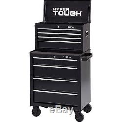 Hyper Tough 4-Drawer Rolling Tool Cabinet with Ball-Bearing Slides, 26W