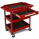 Ironmax 3 Tray Tool Cart Organizer Rolling Garage Utility Decker With Drawer Red