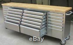 Industrial Mobile Work Bench Mobile Rolling Tool Box Chest Storage Cabinet Job