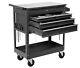 Intbuying 3 Trayers Rolling Tool Cart Shelves Workshop Garage Tool With Wheels