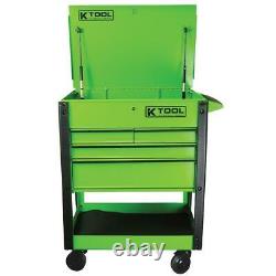 K Tool International KTI75148 Heavy Duty Green Rolling Tool Cart with Wheels