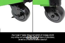 K Tool International KTI75148 Heavy Duty Green Rolling Tool Cart with Wheels