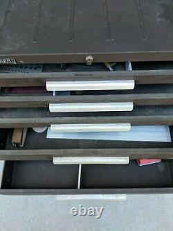 KENNEDY 295 Rolling 5 Drawer Tool Box, 520 Top Box, MC-125590 2-Drwr Middle Box