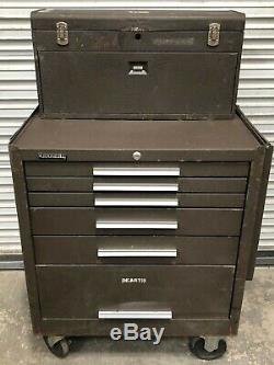 Kennedy 295 Rolling 5 Drawer Tool Box + 526 8 Drawer Machinists Top Box + Ds-1