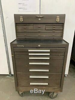 Kennedy Rolling 7 Drawer Tool Chest with 8 Drawer Machinist Toolbox