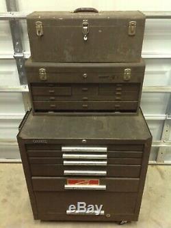 Kennedy Rolling Machinist Tool Box Machinist Chest withTwo Top Box #7231B Cll4Ship