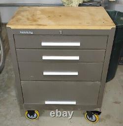 Kennedy Rolling Toolbox with 3 Drawers & Bottom Storage Area 27W 18D 36H B03W