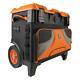 Klein Tools Rolling Tool Box Storage Polyester 2-wheels Lockable Black Orange