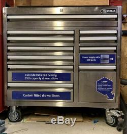 Kobalt 3000 41 W x 41 H 11-Drawer Stainless Steel Rolling Tool Chest Box