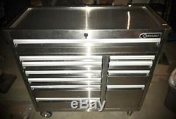 Kobalt 3000 41x 41 11 Drawer Stainless Steel Rolling Tool Box Cabinet Lock&key