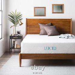 LUCID 6, 8, 10, and 12 Inch Gel Memory Foam Mattress Twin Full Queen and King