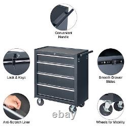 Large Mobile Tool Cabinet 9 Drawers Rolling Tool Chest with Wheels for Workshop