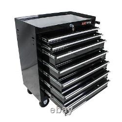 Lockable Tool Box withWheels Rolling Tool Cart Storage Organizer Cabinet Garage