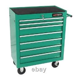 Lockable Tool Box withWheels Rolling Tool Cart Storage Organizer Cabinet Garage
