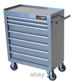 Lockable Tool Box withWheels Rolling Tool Cart Storage Organizer Cabinet Garage