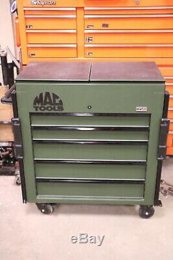 MAC Tools MB199UCFD 5 Drawer Locking Rolling Cabinet Cart Mechanics Toolbox EUC