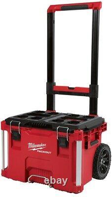 MILWAUKEE 22 in. Rolling Tool Storage Box with Industrial-Grade Extension Handle