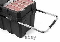 Masterloader Plastic Portable Rolling Organizer Tool Storage Box Durable