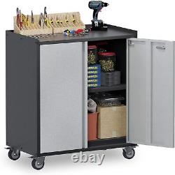 Metal Rolling Garage Storage Cabinet metal Tool storage cabinets lockable wheels