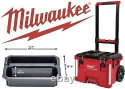 Milwaukee 22 PackOUT Rolling Modular Storage Tool Box New Free Shipping USA