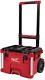 Milwaukee 22 In Rolling Tool Box Portable Storage Red Resin Heavy Duty