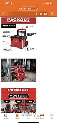 Milwaukee 48-22-8400 Rolling Modular Stackable Tool Box Red