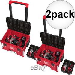 Milwaukee 48-22-8426 PACKOUT Rolling Tool Box 2x New