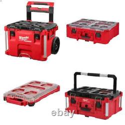Milwaukee 48-22-8426 Rolling Tool Box with Packout Organizers, & Large Tool Box