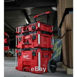 Milwaukee Large Rolling Toolbox on Wheels Packout Travel Storage Job Chest 3 pc