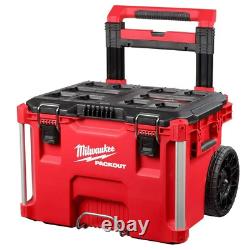Milwaukee PACKOUT 22 Rolling Tool Box 48-22-8426 (Black/Red)