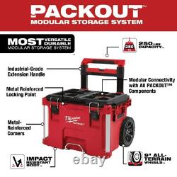 Milwaukee PACKOUT 22 Rolling Tool Box 48-22-8426 (Black/Red)