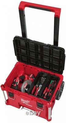 Milwaukee PACKOUT Rolling Tool Box 22 In. Portable Storage 250lb Weight Capacity
