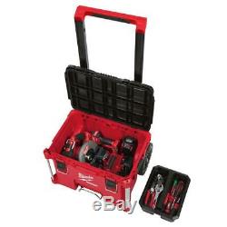 Milwaukee PACKOUT Rolling Tool Box 22 in. 250 lb Weight Capacity Lockable Tray