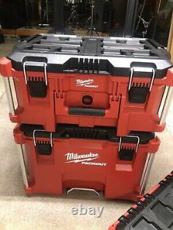 Milwaukee Packout Modular Tool Box Storage Organizer System Portable Rolling Red