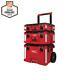 Milwaukee Portable Tool Box 22 In. Red Lockable Water Resistant Polypropylene